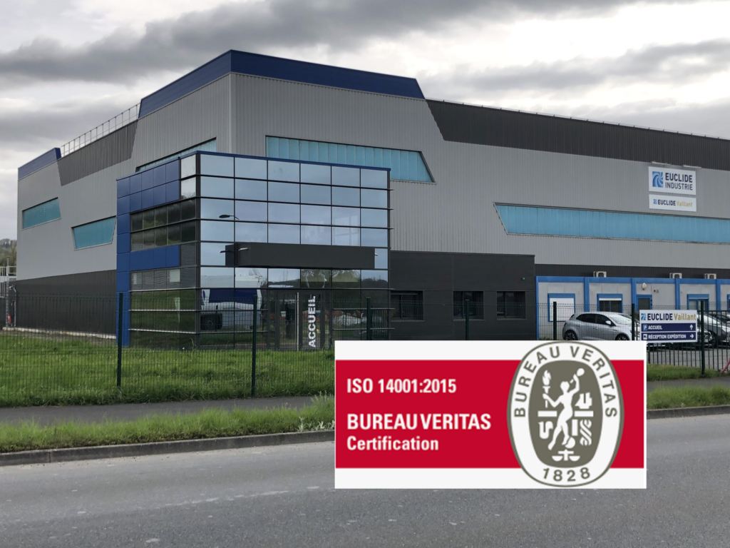 Site industriel euclide vaillant brive = logo certification 14001