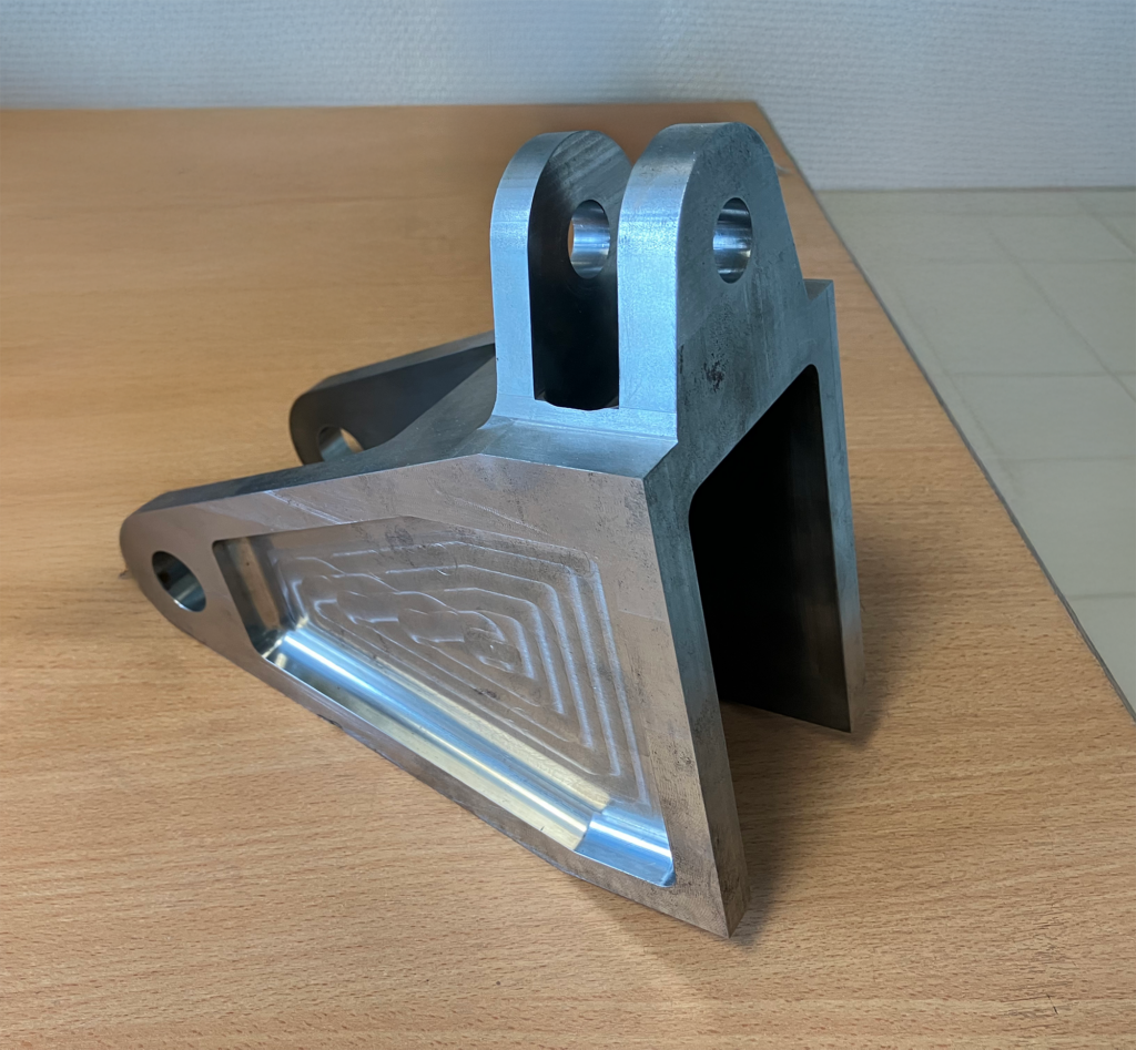 Handling part for an aeronautical component